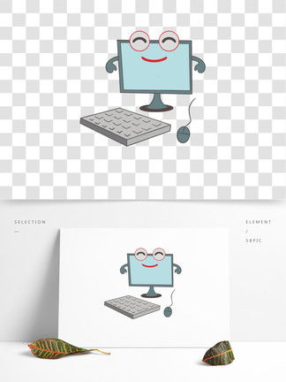 免费下载卡通电脑键盘设计素材，助力平面设计创作